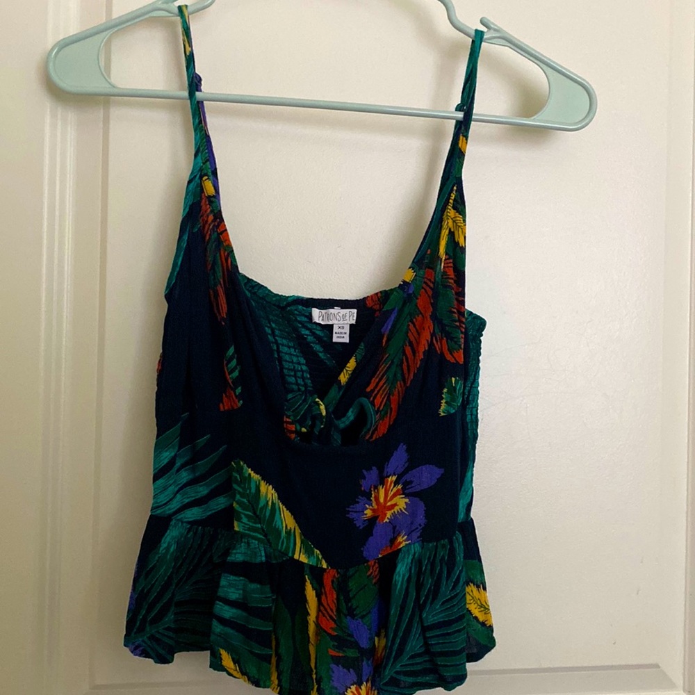 Cute Floral Crop Top (XS)